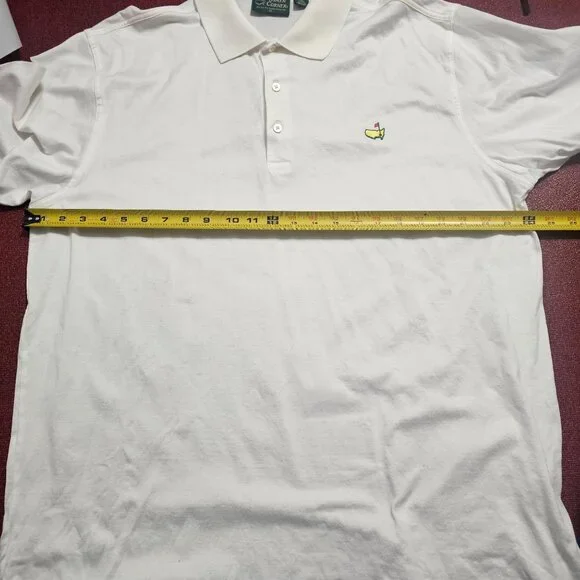 Vintage Augusta Masters‎ Embroidered Polo Shirt XL White Cotton Golf Preppy - Picture 7 of 9